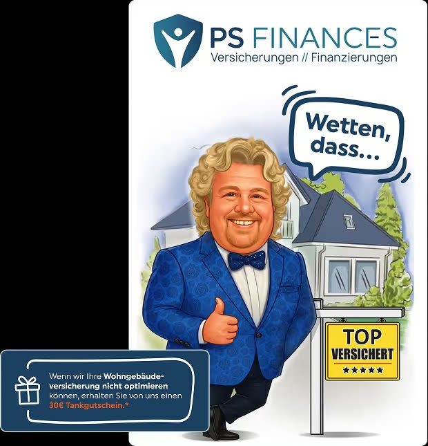 Wetten, dass wir Ihre Gebäudeversicherung optimieren können? Tankgutschein falls nicht.